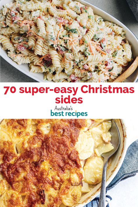 Easy Christmas Sides, Salad Buffet, French Potatoes, Christmas Salad, Christmas Sides, Christmas Side Dishes, Christmas Salads, Christmas Main, Australian Style