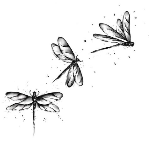 Dragonfly Tattoo Collarbone, Three Dragonfly Tattoo, Dragonfly Drawing Tattoo, Dragonflies Tattoo, Dragonfly Sketch, Dragonfly Tattoos, Tattoo Side, Small Dragonfly Tattoo, Dragonfly Drawing