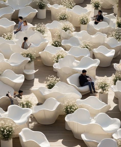 Urban Furniture, Gardens By The Bay, Street Furniture, Design Visual, Cafe Interior, Dream Home Design, 인테리어 디자인, Landscape Architecture, Installation Art