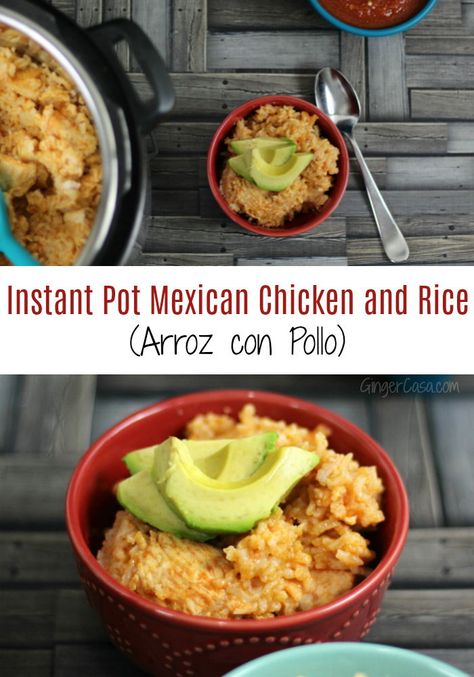 Instant Pot Arroz Con Pollo, Arroz Con Pollo Instant Pot, Instant Pot Mexican Chicken, Mexican Chicken Rice, Cat Transport, Chicken Rice Recipe, Instant Pot Mexican, Mexican Chicken And Rice, Chicken Rice Recipes