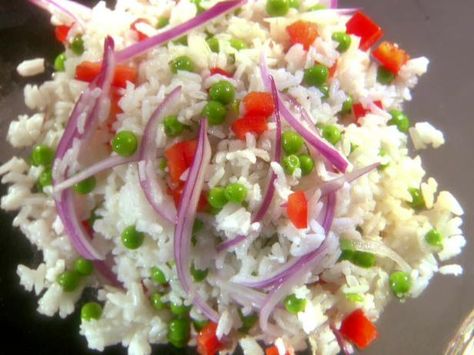 Rice Salad Recipes Cold, Cold Rice Salad Recipes, Rice Salad Cold, Dollar Dinners, Rice Salads, Rice Salad Recipes, Resistant Starch, Cold Salads, Cold Salad