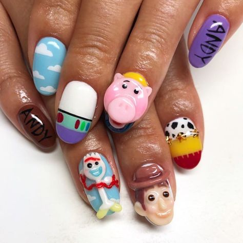 Toy Story Nails, Friends Nails, Nailart Designs, Nails 3d, Love Nails, The Gallery, Toy Story, Nail Art Designs, Nail Art