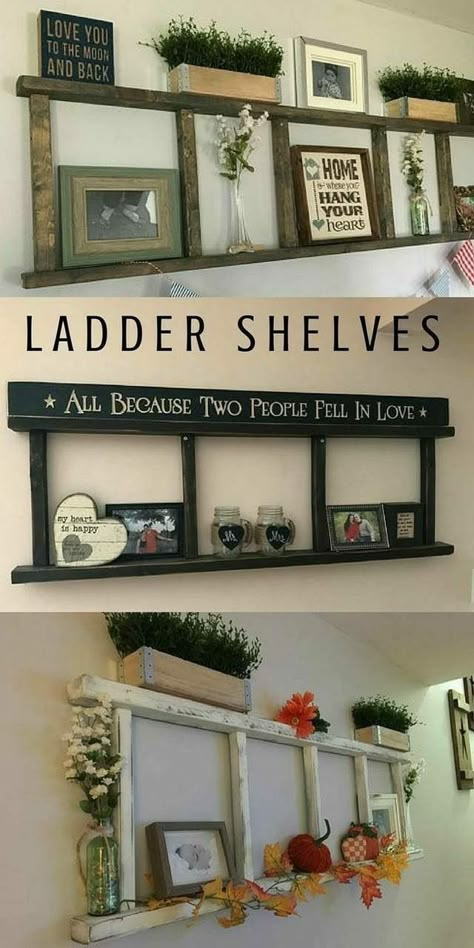 I have to have these. 😍 SO CUTE. Deco Champetre, Handmade Wall Decor, Living Room Makeover, Farmhouse Living, Primitive Decorating, New Wall, Handmade Home Decor, Rustic Diy, Decor Rustic