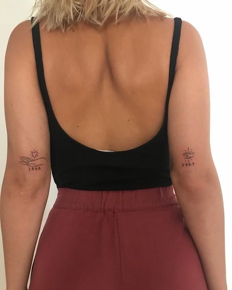 Above Elbow Tattoo, Puzzle Tattoos, Emo Tattoos, Simple Arm Tattoos, Back Of Arm Tattoo, Tattoo Placements, Elbow Tattoo, Foot Tattoos For Women, Tattoos For Women Half Sleeve