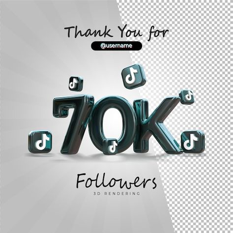 Alpha Background, Tiktok App Icon, Tiktok App, 70k Followers, Tiktok Followers, Iconic Photos, 3d Rendering, Vector Photo, App Icon