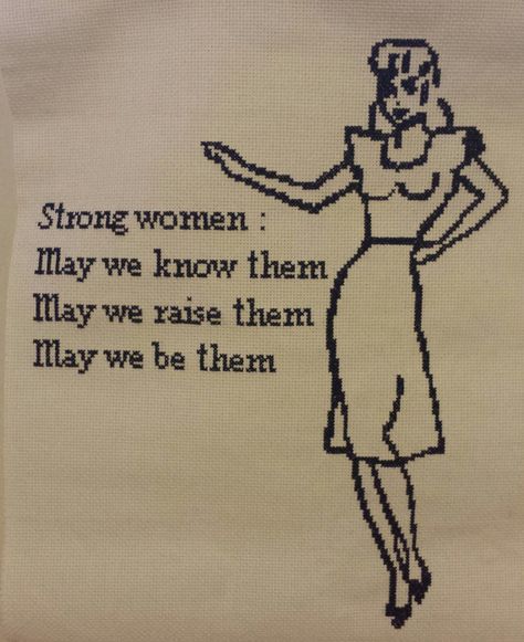 Women Cross Stitch, Woman Cross Stitch, Cross Stitch Quotes, Cross Stitch Boards, Subversive Cross Stitch, Embroidery Inspiration, Cross Stitch Chart, Embroidery Techniques, Strong Women