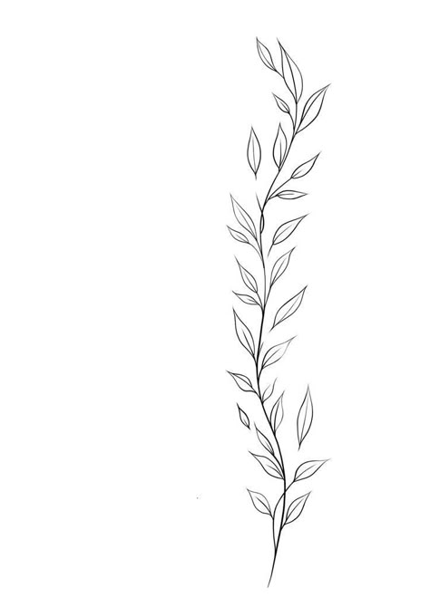 Simple Greenery Tattoo, Leaf Chain Tattoo, Leaf Wrap Around Tattoo Arm Stencil, Wrap Around Wrist Tattoos Stencil, Greek Vine Tattoo, Long Vine Tattoo, Vine Ribcage Tattoo, Vine Tattoos Ankle, I Am The Vine You Are The Branches Tatoo