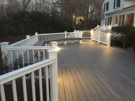 Timber tech Legacy Ashwood Decks Timber Tech Deck Ideas, Timber Tech Deck, Decks Designs, Walnut House, Picture Projects, Trek Deck, Azek Decking, Deck Remodel, Laying Decking