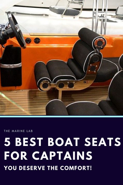 Updating your captain’s boat chair to a more comfortable and modern seat can improve your experience on the boat greatly. Simple features from seat storage, armrests and extra padding on the chair can go along way Boat Helm Seats, Boat Seating Ideas, Boat Seats Diy Ideas, Centre Console Boat, Diy Boat Seats, Pontoon Seats, Boat Seat Covers, Folding Boat, Boat Upholstery