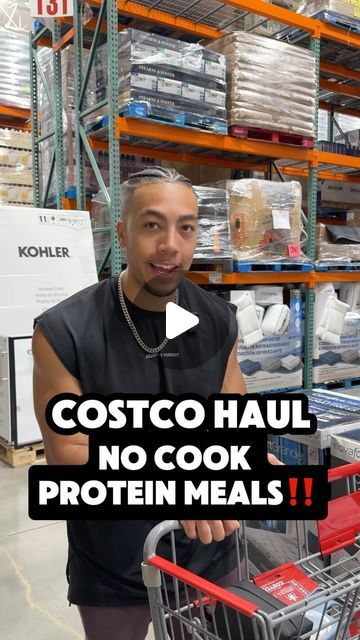 Trent Harrison | Online Fitness Coach on Instagram: "If you hate cooking, these are the exact NO COOK protein meals you need to grab on your next Costco run 🏃🏾‍♂️   These easy cook macro friendly protein meals will help you hit your protein goals and taste amazing.   Comment the word “PROTEIN” if you want me to send over my Costco protein grocery list for your next grocery haul‼️  #protein #friedchicken #popeyes #chickfila #raisingcanes #fitness #fitnesstips #nutrition #mealprep #grocery #grocerystore #abs #loseweight #weightloss" Costco High Protein Meals, Macro Friendly Costco Finds, Protein Grocery List, Trent Harrison, Costco Protein, Cheap Protein, Protein Foods List, Easy Protein Meals, Protein Goals