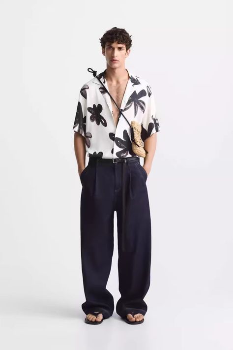 Zara Men Outfits, Salsa Outfit, Shirt Outfit Men, Zara Men, Mens Casual Outfits Summer, Mens Trendy Outfits, Men Stylish Dress, Streetwear Men Outfits, Men Fashion Casual Outfits