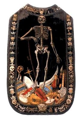 Ecclesiastical Vestments, All Souls Day, Momento Mori, All Souls, The Skeleton, Catholic Art, Gold Work, Medieval Art, Sacred Art