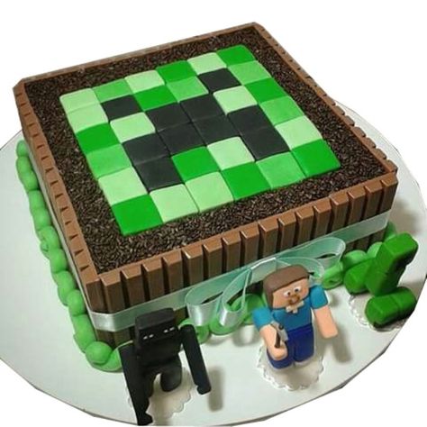 Minecraft game cake Pastel Minecraft, Diy Minecraft Birthday Party, Game Cake, Minecraft Party Decorations, Minecraft Birthday Cake, 8th Birthday Cake, Diy Minecraft, Minecraft Birthday Party, Minecraft Games