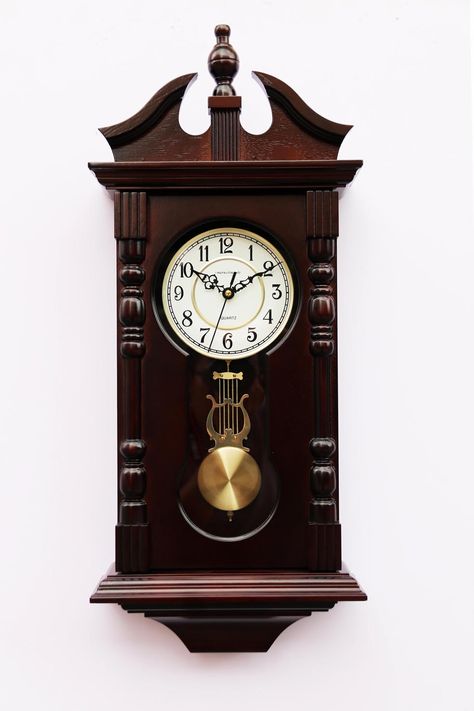 Chiming Wall Clocks, Carving Furniture, Wood Carving Furniture, Grandfather Clocks, Pendulum Wall Clock, Pendulum Clock, Extra Work, Metal Working Tools, Antique Clocks