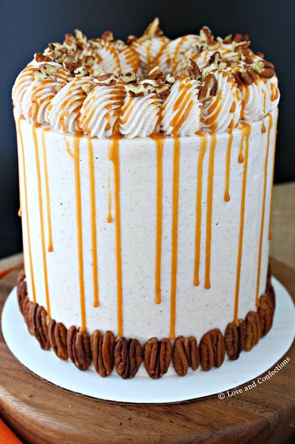 Pecan Layer Cake, Pumpkin Layer Cake, Pecan Pie Cake, Pumpkin Cream Cheese Pie, Pumpkin Pecan Pie, Cooking Pumpkin, Pumpkin Spice Cake, Pecan Cake, Pumpkin Caramel