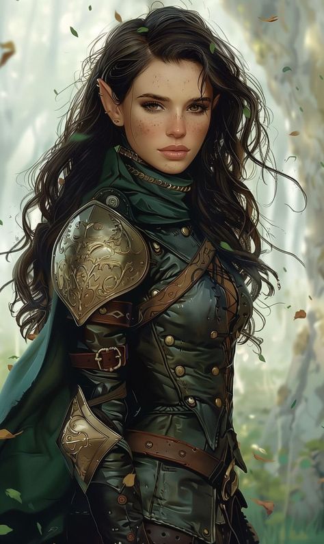 Female Elf Lotr, Half Elf Ranger Female Hunter, Elf Ranger Female Dnd, Elf Paladin Female, Wood Elf Dnd, Elf Beauty, Half Elf Bard, Elven Woman, Fantasy Fighter