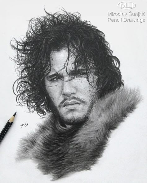 Jon Snow - pencil drawing by Miroslav Sunjkic the Pencil Maestro #gameofthrones #kitharington #jonsnow #georgerrmartin #artwork #fanart #realistic #pencil #drawing #portrait #sketch #pencilmaestro Jon Snow Drawing, Game Of Thrones Drawings, Snow Drawing, Realistic Face Drawing, Game Of Thrones Artwork, John Snow, Pencil Drawing Tutorials, Realistic Drawing, Gra O Tron