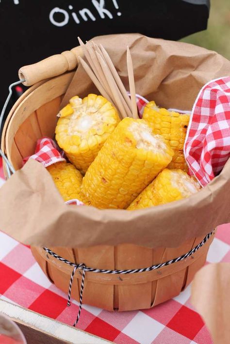 How To Serve Corn On The Cob At A Party, Bbq Birthday, Summer Party Ideas, Barbecue Food, Smoked Pork Ribs, Backyard Bbq Party, Bbq Summer, Birthday Bbq, Family Bbq