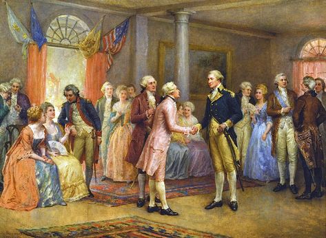 Historical Fanart, Colonial Aesthetic, Lafayette College, Era Victoria, Revolution Art, Hamilton Funny, Colonial History, 19th Century Paintings, Alexander Hamilton