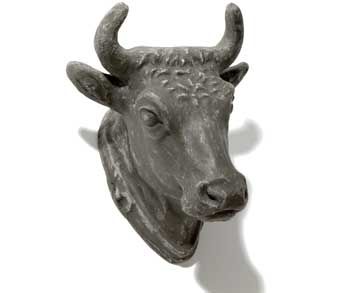 french butcher shop bullhead - Google Search Wall Carvings, Bull Head, Faux Taxidermy, A Bull, Metal Casting, Antique Mirror, Animal Sculptures, Dragon Age, Restoration Hardware