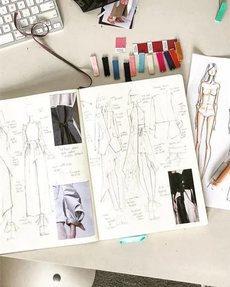 Fashion Dream Job, Fashion Designer Studio, Vintage Clipart, Fashion Design Sketchbook, Fashion Design Portfolio, Fashion Sketchbook, Fashion Figures, Fashion Portfolio, Illustration Fashion Design