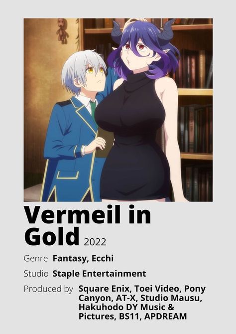 Vermeil In Gold Anime, Vermeil In Gold, Manga Magazine, List Anime, Anime Minimalist Poster, Best Romance Anime, Anime Suggestions, Anime List, Good Anime Series