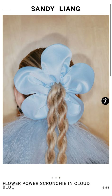 Flower Scrunchie, Sandy Liang, Powerpuff Girls, Sewing Inspiration, Hair Goals, Shapewear, Hair Inspo, Cute Hairstyles, Scrunchies