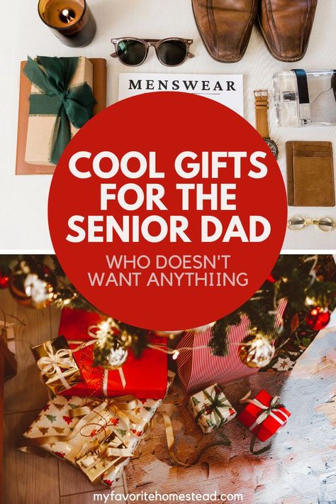 Looking for a cheap and unique gift idea for your dad that doesn't involve socks or golf balls? Check out these awesome gifts that are perfect for aging parents! From active gifts to interesting gadgets, we've got something for everyone on your list. So take a look and put a smile on dear old dad's face this year! Gift Ideas For Senior Citizens, Elderly Care Package, Gifts For Seniors Citizens, Elderly Gift, Gifts For Elderly, Caregiver Resources, Unique Gifts For Dad, Family Caregiver, Awesome Gifts