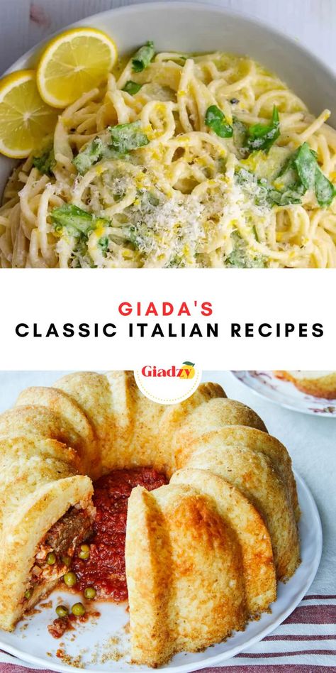 Giada In Italy Recipes, Giada Pasta, Italian Dishes Recipes, Giada De Laurentiis Recipes, Recipes From Italy, Giada Recipes, Italian Cuisine Recipe, Authentic Italian Recipes, Traditional Italian Dishes