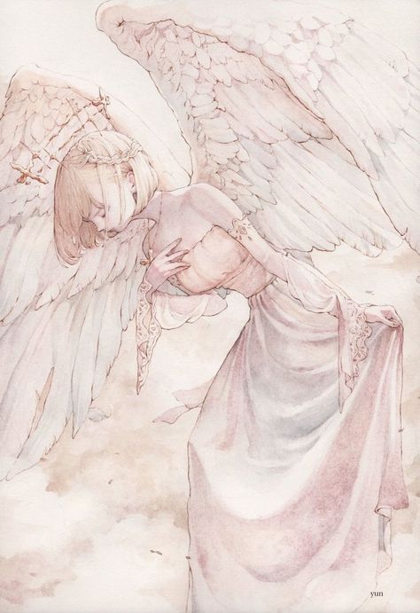 Angel Illustration, Angel Drawing, Angel Aesthetic, Arte Inspo, Ethereal Art, Angel Art, Fantasy Inspiration, Anime Angel, Art Anime