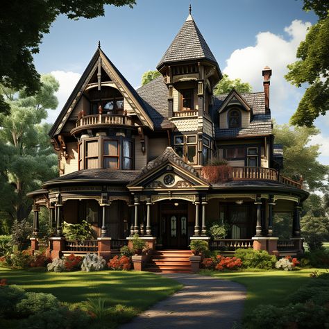 The Quintessence of Victorian House Plans The Victorian era, a period stretching from 1837 to 1901, saw an architectural revolution that still catches the eye and captures the heart. With their intricate woodwork, high ceilings, and decorative details, Victorian house plans hark back to a time when craftsmanship was king. But it’s not just about looks; these structures were a testament to balance and functionality, embodying a sophistication that’s as practical today as it was then. Ke... Victorian Home Plans Gothic, Victorian Homes Blueprints, American Victorian House Floor Plan, Victorian House With Garage, Mountain Victorian House, Elegant Victorian House, Gothic Victorian Home Floor Plans, Large Victorian House Plans, Cottage Victorian House