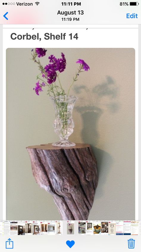 Tre Kunst, Driftwood Shelf, Diy Rustic Decor, Diy Holz, Wooden Shelf, Driftwood Art, Handmade Home Decor, Rustic Diy, Rustic Furniture