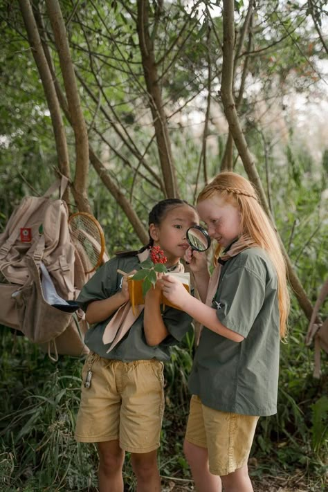 Camping Photoshoot, Sisters Photoshoot Poses, Moonrise Kingdom, Kids Garments, Shirt Logo Design, Kid Lifestyle, Power Yoga, Summer Memories, School Pictures