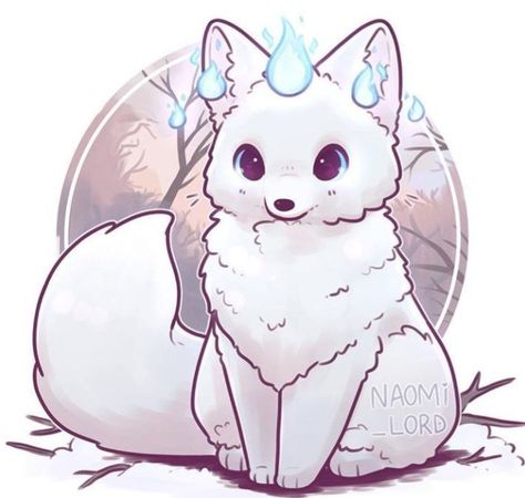 Artic fox🌸 Animal Anime, Snow Animals, Animals Drawing, Arctic Fox, Diabolik, Diabolik Lovers, Anime Drawings, Fox, Drawings