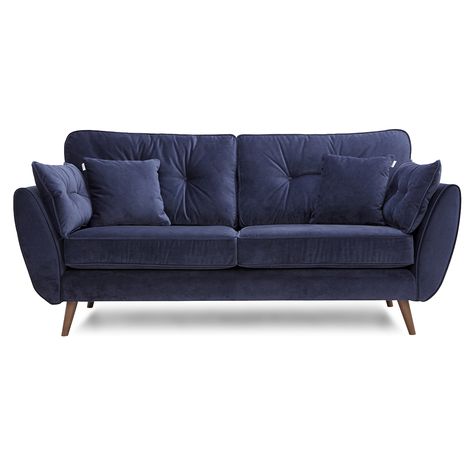 DFS zinc sofa in navy velvet Dfs Zinc, Dfs Zinc Sofa, Zinc Sofa, Kitchen Sofa, The French Connection, Teal Sofa, Dfs Sofa, Open Plan Kitchen Living Room, Mid Century Sofa