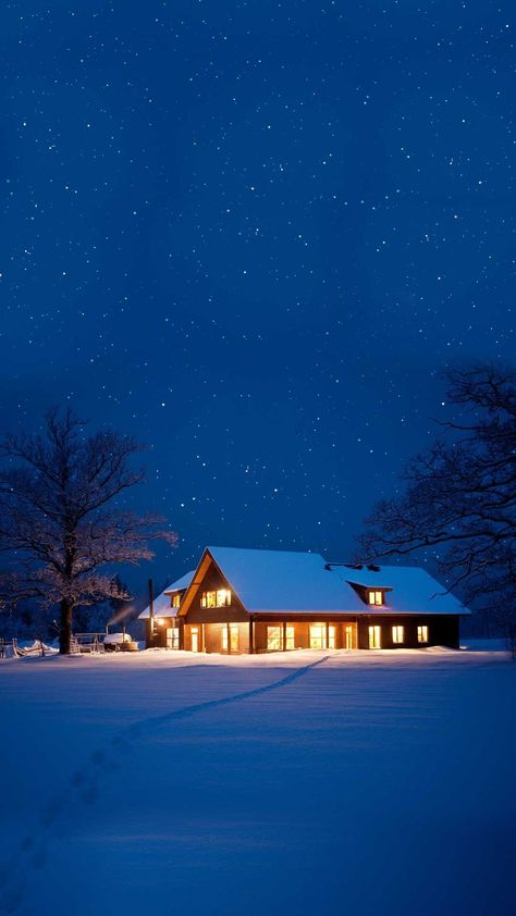 Snow House Christmas Night iPhone Wallpaper Christmas Night Wallpaper, House Wallpaper Iphone, Night Iphone Wallpaper, Winter Wonderland Background, Christmas Wallpaper Iphone, Ipad Backgrounds, Manarola Italy, Wallpaper Night, Winter Wallpapers