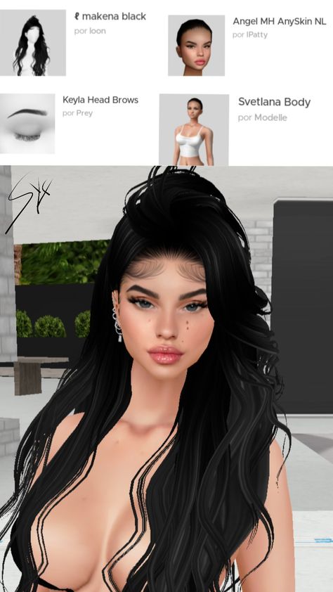 Imvu Heads And Skins, Imvu Heads Names, Imvu Head Ideas, Imvu Face Ideas, Fit Imvu, Imvu Female, Imvu Heads, Imvu Avatar Ideas, Imvu Avi Ideas