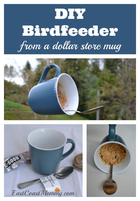 Diy Crafts For Mom, Backyard Fun For Kids, Unique Bird Feeders, Mommy Diy, Make A Bird Feeder, Teacup Crafts, Homemade Bird Feeders, Tea Cup Bird Feeder, Diy Bird Feeder