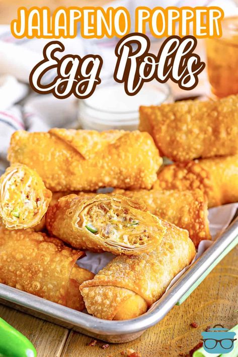 Bacon Jalapeño Popper Egg Rolls, Jalapeno Poppers Egg Rolls, Chicken Jalapeno Popper Egg Rolls, Jalapeño Popper Egg Rolls, Jalapeno Popper Egg Rolls Air Fryer, Jalapeno Egg Rolls, Jalapeño Bites, Jalapeno Popper Egg Rolls, Dessert Egg Rolls