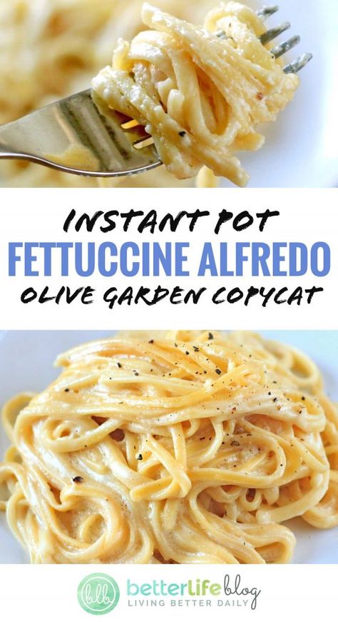 Instant Pot Fettuccine Alfredo, Instant Pot Fettuccine, Fetuchini Alfredo, Fetuccini Alfredo, Olive Garden Copycat, Instant Pot Pasta Recipe, Best Instant Pot Recipe, Alfredo Recipe, Fettuccine Alfredo