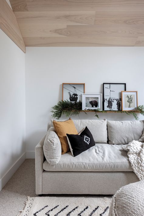 This Whistler family home from Pure Design embraces a modern palette while preserving the ski and wildlife imagery classic to mountain living. Modern Palette, Chalkboard Drawings, Minimalist Dining Room, Pure Design, Mountain Living, Winter Getaway, Living Magazine, Dining Chair Cushions, Through The Window