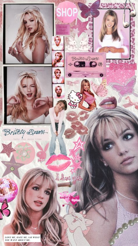 𝐛𝐫𝐢𝐭𝐧𝐞𝐲 #britneyspears #y2k #britney #2000s Spears, Britney Spears, Your Aesthetic, Energy, Collage, Pink