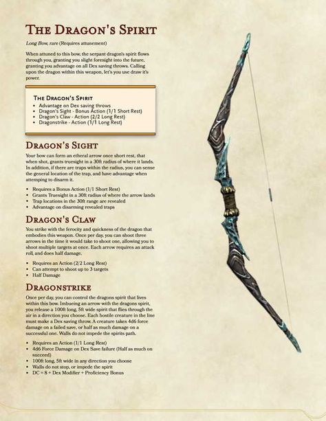 I created (roughly) Hanzo's (Overwatch) bow for my friends first game - Imgur Homebrew Bows 5e, Dnd 5e Magic Bows, Dnd Magic Bow, Magic Bow 5e, Bow Dnd 5e, Dnd Bow Homebrew, Dnd Short Bow, Dnd Bows, Magic Bow