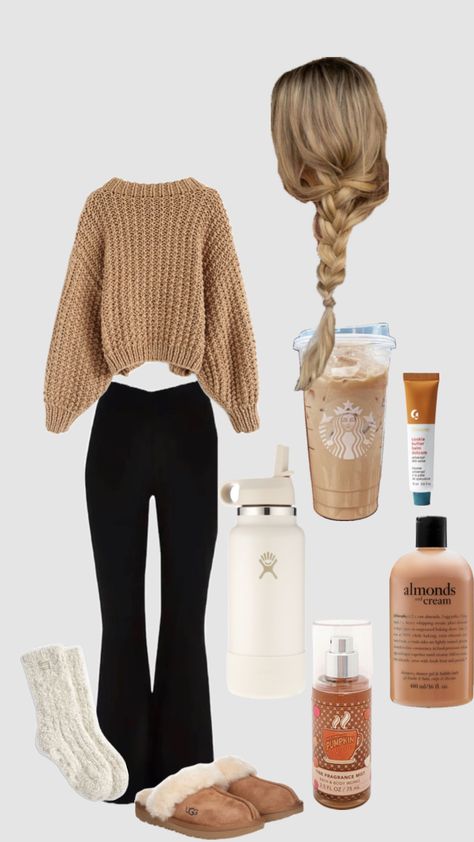 Vanilla girl fall ✨🤍🍂 #fall #outfits #outfitinspo #fits #preppy #fyp #hadleyhopes Cool Sweatpants, Sweatpants Outfit Ideas, Preppy Outfits For School, Preppy Fall Outfits, Sweatpants Outfits, Simple Outfits For School, Cozy Sweatpants, Baggy Sweatpants, Preppy Summer Outfits