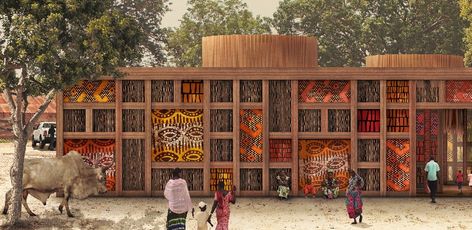 Winning projects of Kaira Looro Competition for a Cultural Center in Senegal Senegal Architecture, Cultural Center Architecture, Indigenous Architecture, Kaira Looro, Cultural Design, African Architecture, Museum Exhibition Design, Architecture Design Sketch, Architecture Model House