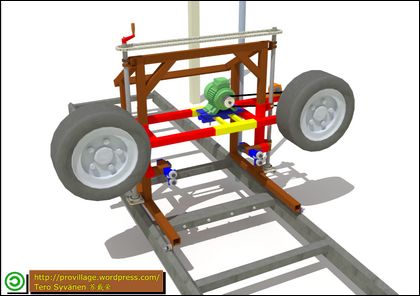 Homemade Bandsaw Mill, Diy Bandsaw, Portable Saw Mill, Woodworking Plans Toys, Bandsaw Mill, Diy Desk Plans, Wood Mill, Woodworking School, Learn Woodworking