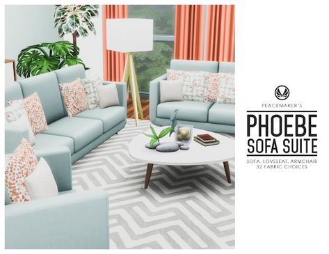 Simsational Designs Contemporary Seating, Shaker Style Kitchens, Casas The Sims 4, Sofa Loveseat, Sims 4 Cc Furniture, Simple Furniture, Sims 4 Build, Sims 4 Houses, Modern Seating