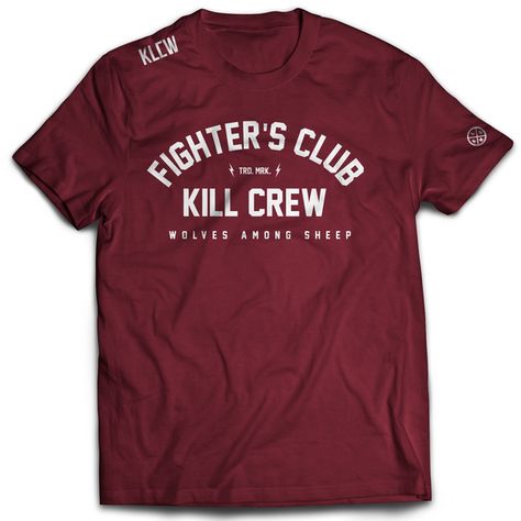 FIGHTER'S CLUB T-SHIRT - MAROON - Kill Crew Kill Crew, Club T Shirt, Los Angeles California, Shirt Design, Soft Fabrics, Angeles, Mens Graphic Tshirt, Mens Tops, Mens Tshirts