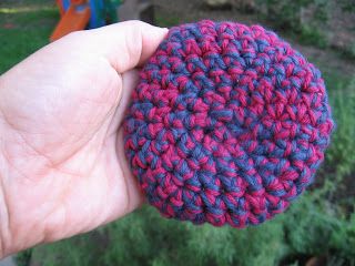 worth a knit: New Pattern: Mini Flyer Free Crochet Pattern Crochet Frisbee, Crochet Game, Operation Christmas Child, Hand Crochet Baby Blanket, Crochet Buttons, Small Projects, Crafts To Make And Sell, Little Brother, Easter Crafts For Kids