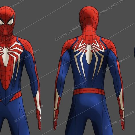 Mauro Celentano on Instagram: "Tried to make some changes to the original advanced suit, swipe for close ups, se ya tmrw with a proper painting of this #spiderman2ps5" Real Spiders, Mens Gadgets, Man Art, Marvel Spiderman Art, Spiderman Art, Marvel Spiderman, Mens Suits, Ups, The Original